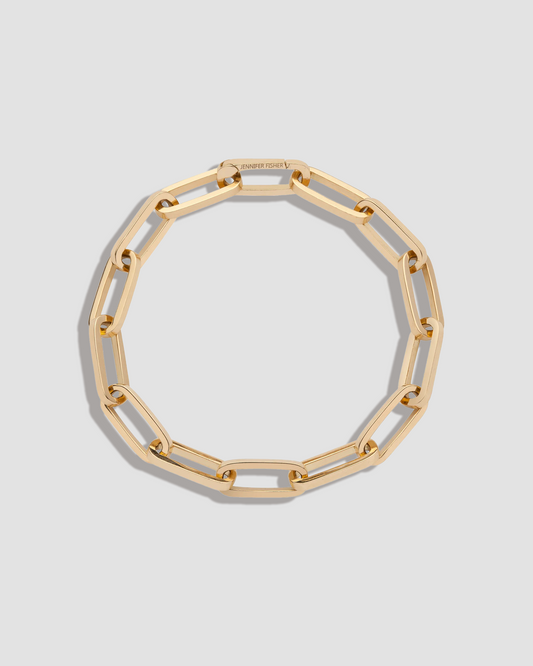 18K Fisher Link Charm Bracelet