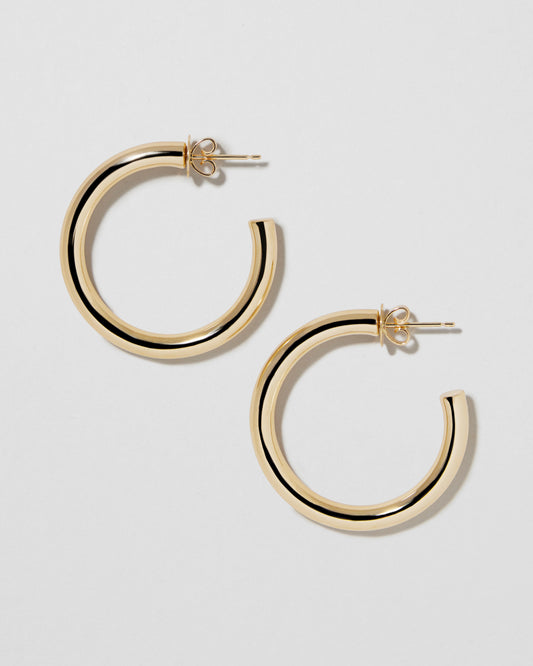 Jennifer Fisher - Fine Lily Mini Hoops - Yellow Gold