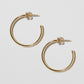 Jennifer Fisher - 1'' Fine Thread Mini Hoops - Yellow Gold