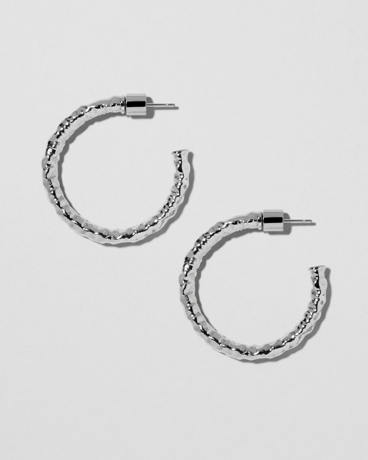 1" Hailey Mini Hoops earring - styled on model | small gold hoop earrings