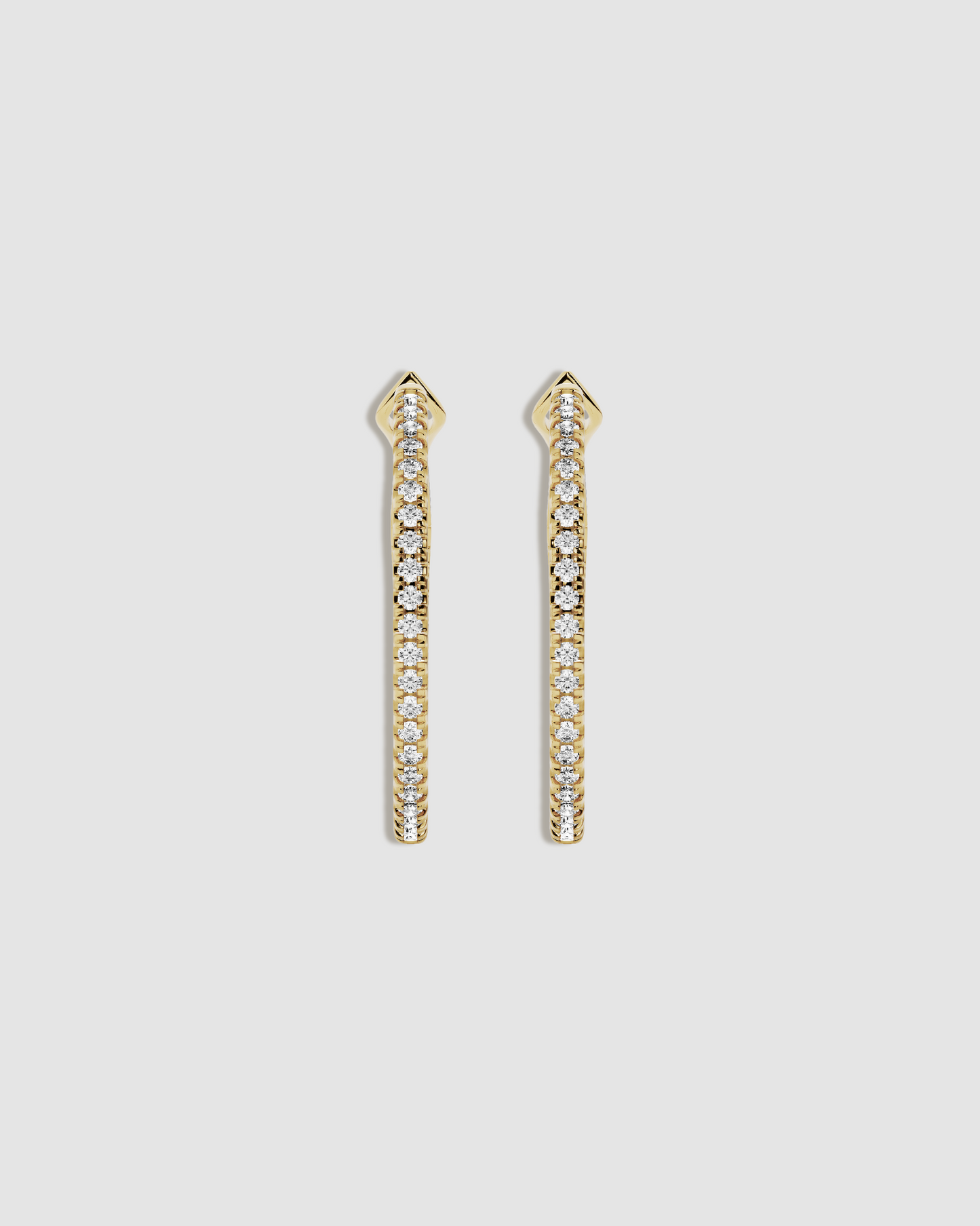 1" diamond hoops