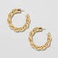 Jennifer Fisher - 1'' Twisted Lilly Mini Hoop - Yellow Gold