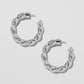 Jennifer Fisher - 1'' Twisted Lilly Mini Hoop - Silver