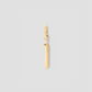 Gothic Number Charm with Diamond in 18K Yellow Gold