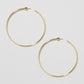 Jennifer Fisher - 2.5'' Thread Baby Hoops - Yellow Gold