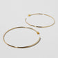 Jennifer Fisher - 2.5'' Thread Baby Hoops - Yellow Gold