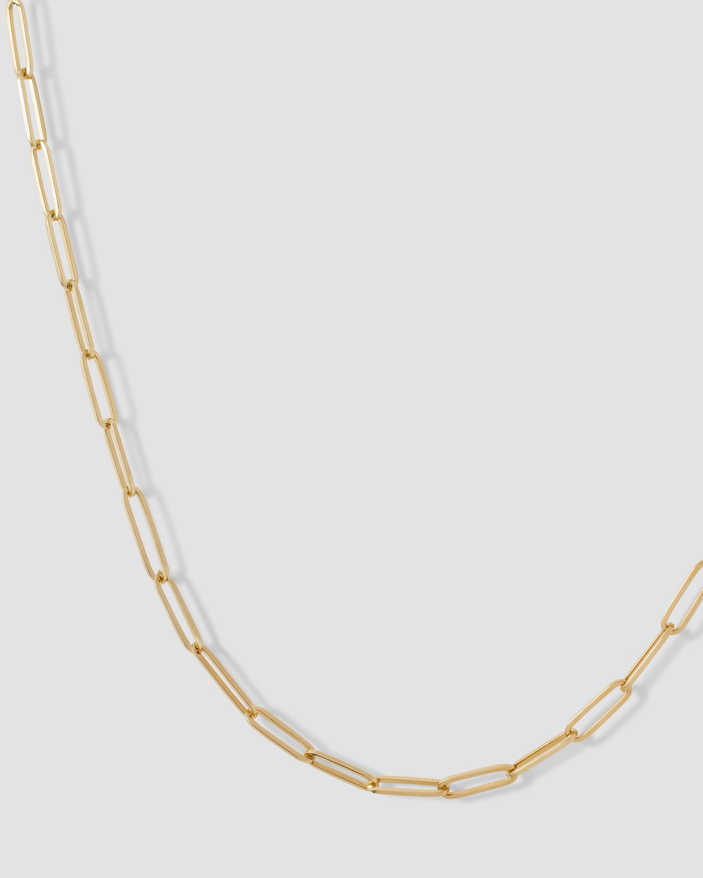 Large Long Link Chain in 14K Yellow Gold