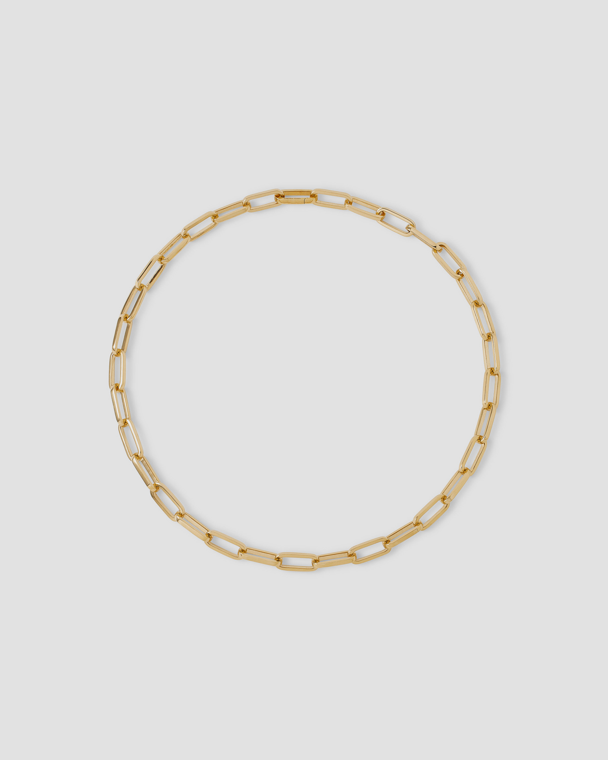 Fisher Link Chain necklace - worn look | 14k gold chain