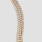 Lab Diamond Round Cut Tennis Necklace