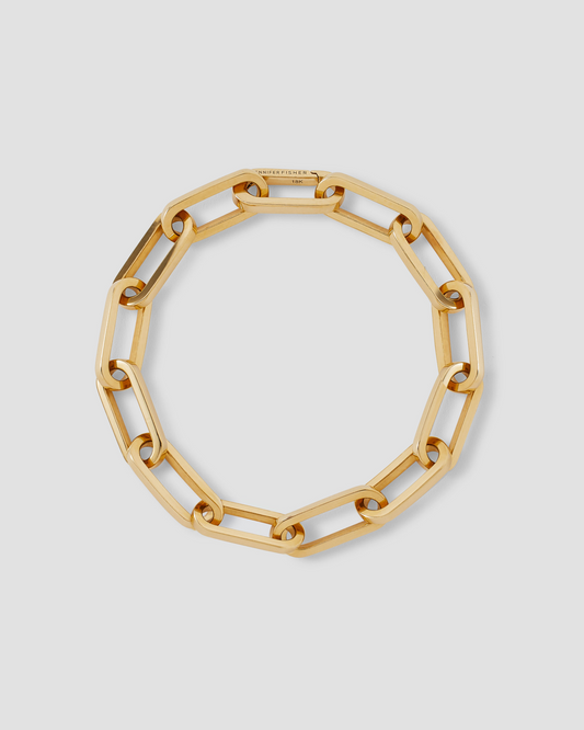 Fisher Link Charm Bracelet