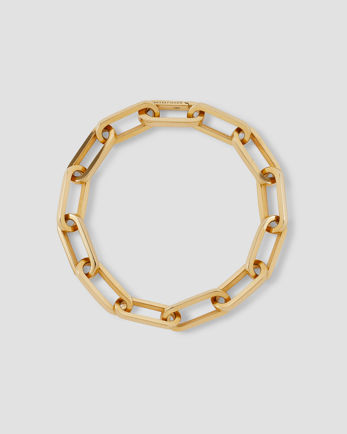 Fisher Link Charm Bracelet - close-up detail | gold bracelets for women