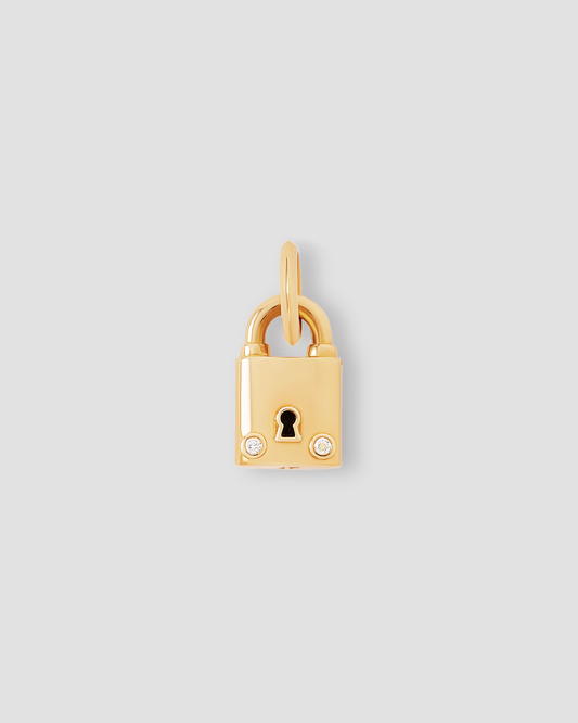 Small Lock with Two Diamonds