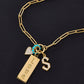 Personalized Classic Dog Tag in 18K Yellow Gold