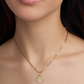Small Circle with Diamond in 18K Yellow Gold