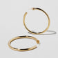 Jennifer Fisher - 2'' Fine Lilly Baby Hoops - Yellow Gold