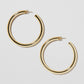 Jennifer Fisher - 2'' Fine Natasha Hoops - Yellow Gold