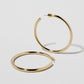 Jennifer Fisher - 2'' Lilly Hoops - Yellow Gold