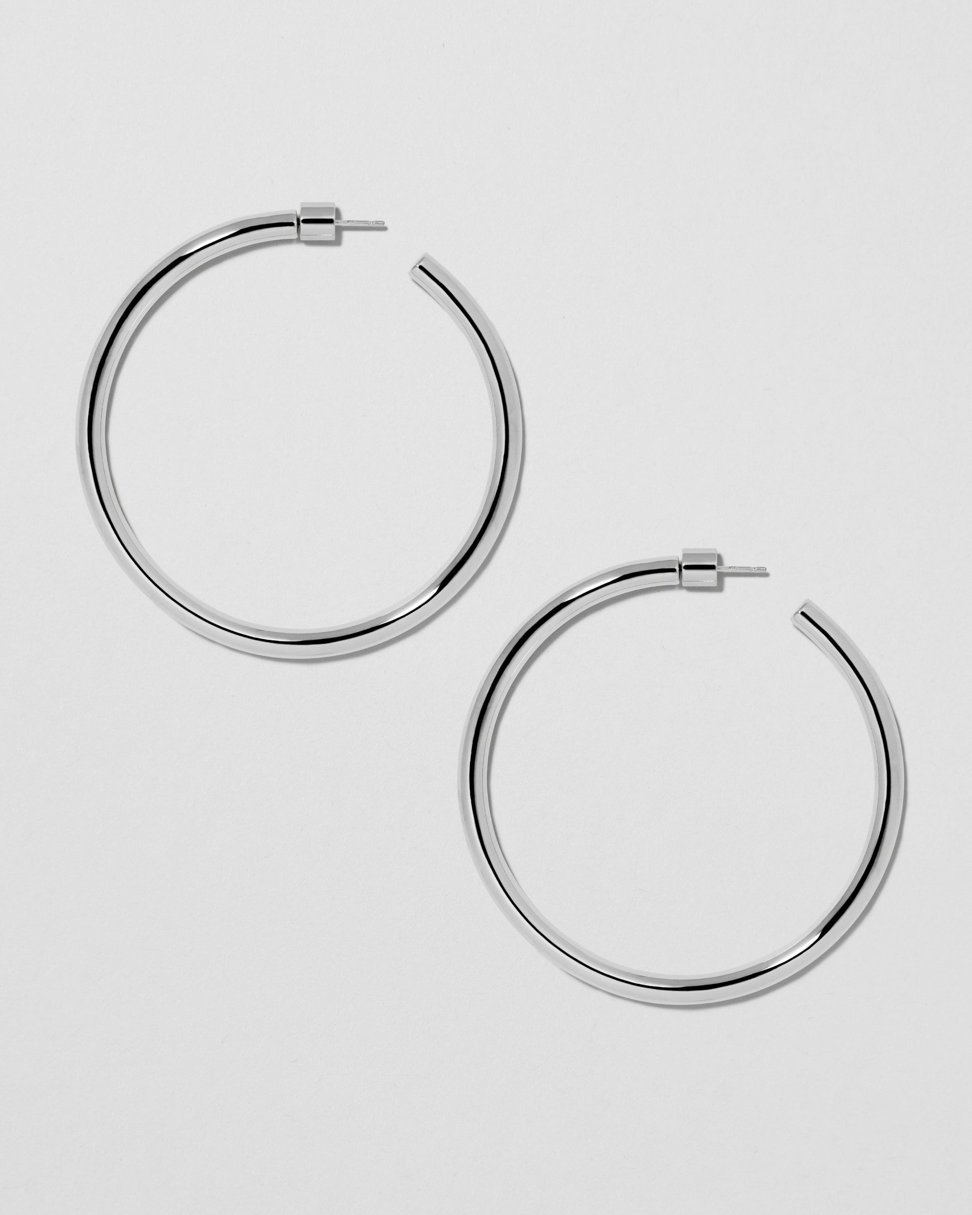 Jennifer Fisher - 2'' Lilly Hoops - Silver