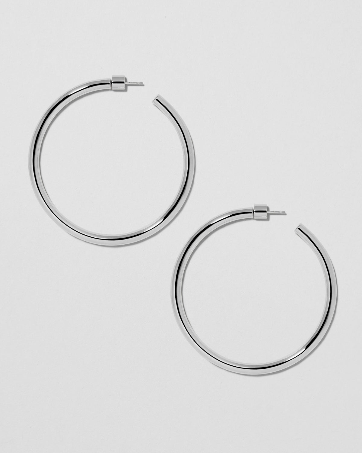 2" Lilly Hoops earring - alternate angle | gold hoop earrings