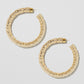 Jennifer Fisher - 2'' Maeve Hoops - Yellow Gold