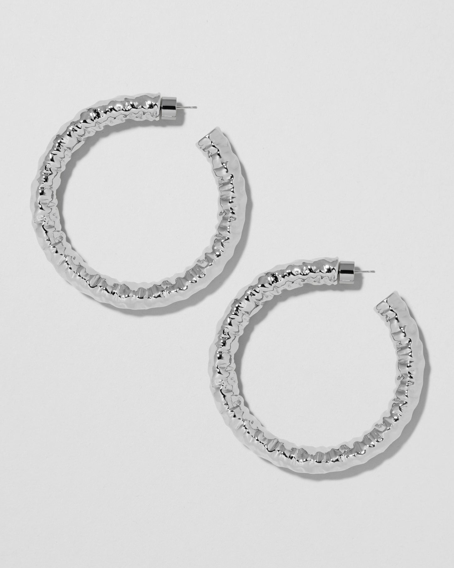 Jennifer Fisher - 2'' Maeve Hoops - Silver