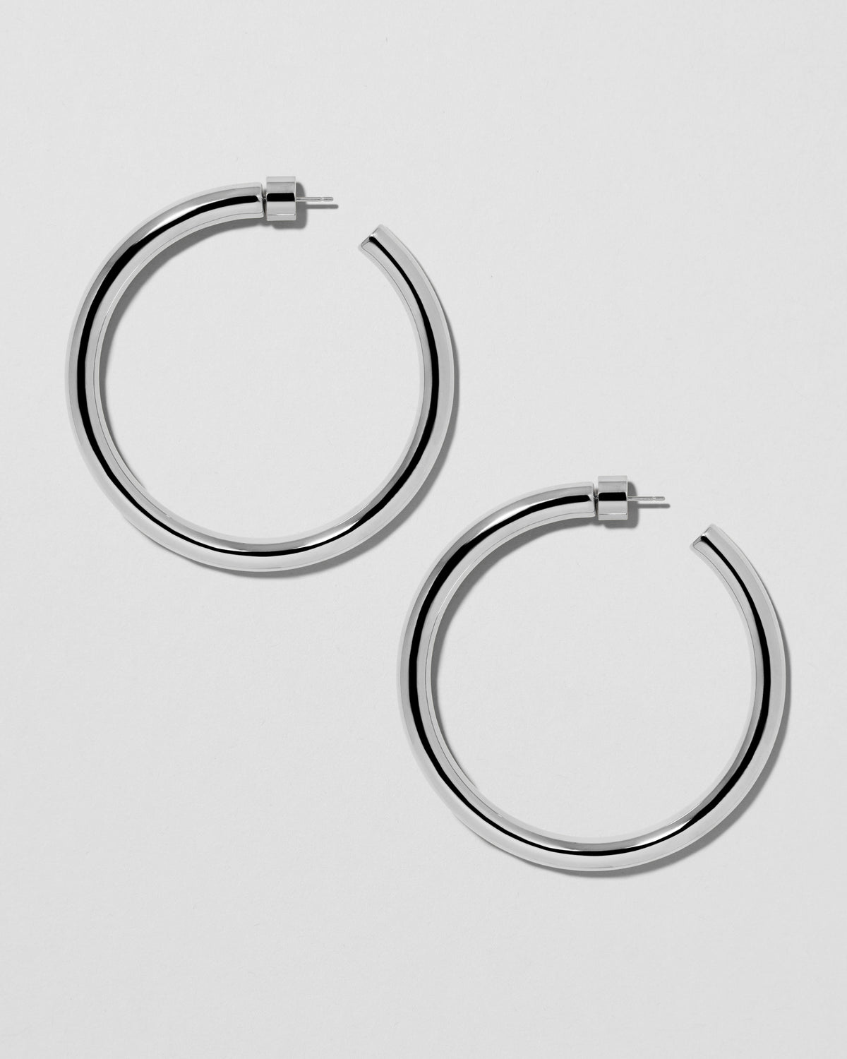 2" Natasha Hoops gold earring - close-up detail | hoop earrings