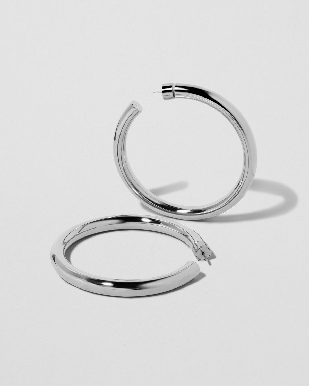 2" Samira Hoops gold earring - front view | hoop earrings
