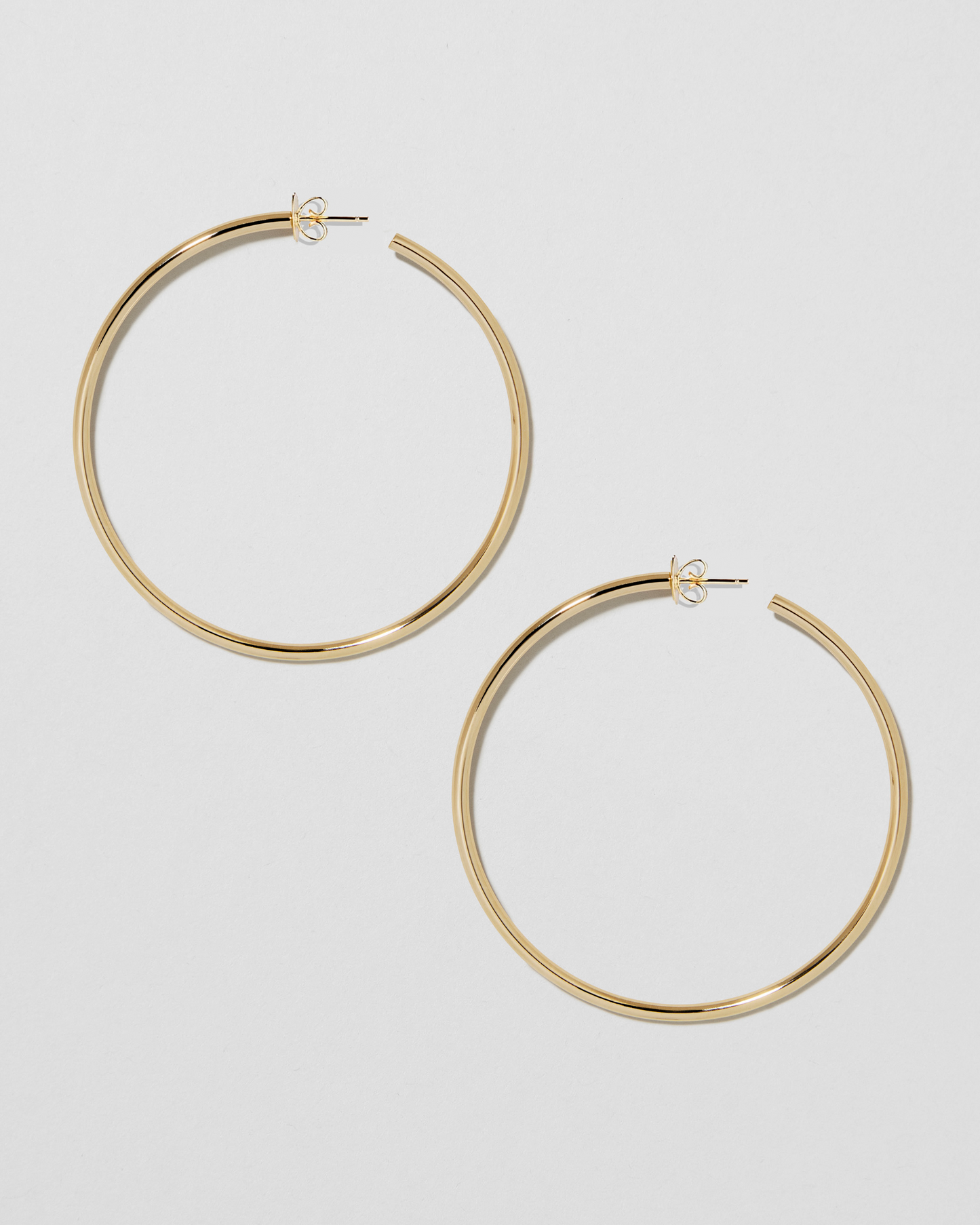 2" Fine Thread Hoops in 14K Yellow Gold