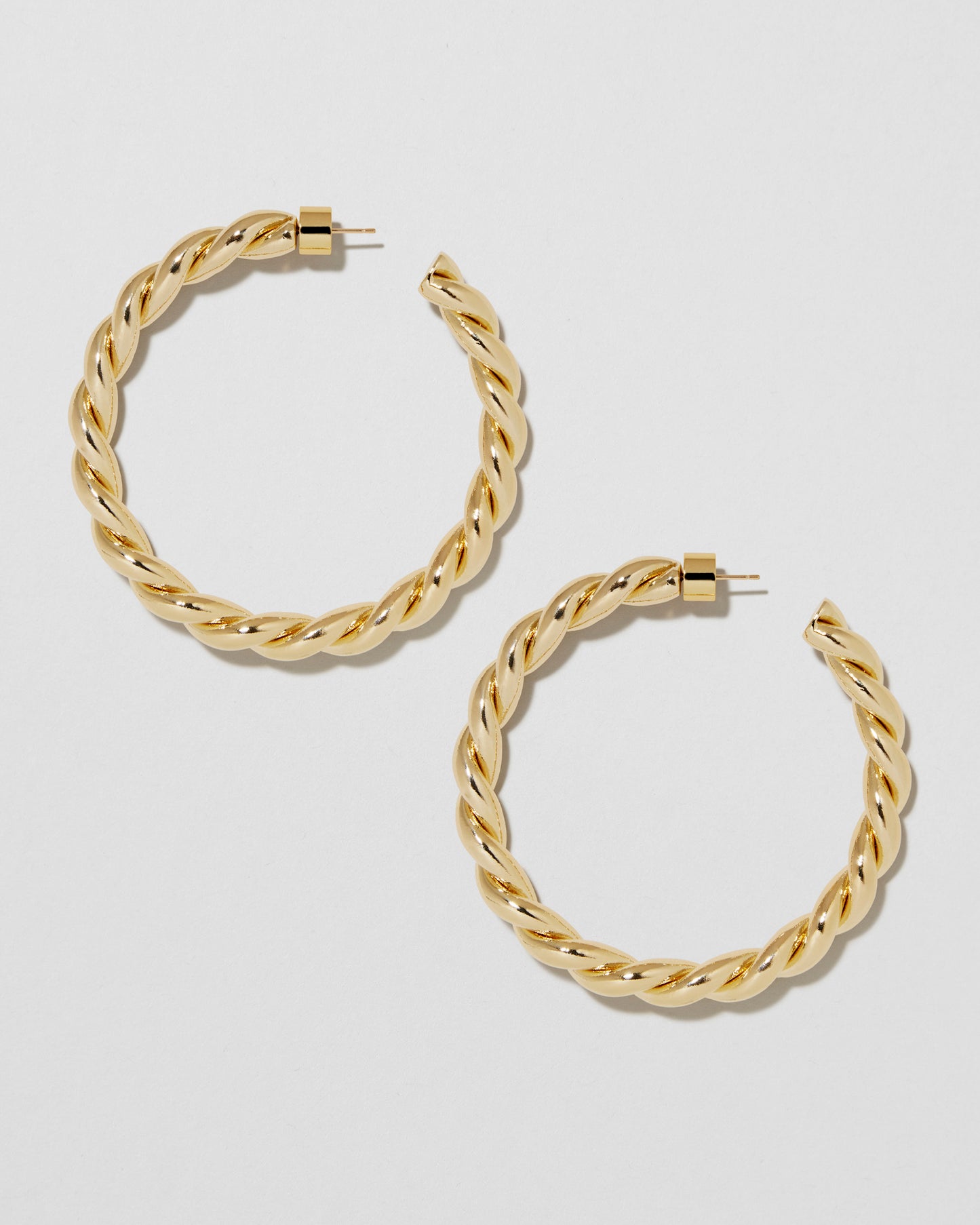 Jennifer Fisher - 2'' Twisted Lilly Hoop - Yellow Gold