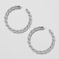 Jennifer Fisher - 2'' Twisted Lilly Hoop - Silver