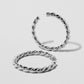 Jennifer Fisher - 2'' Twisted Lilly Hoop - Silver