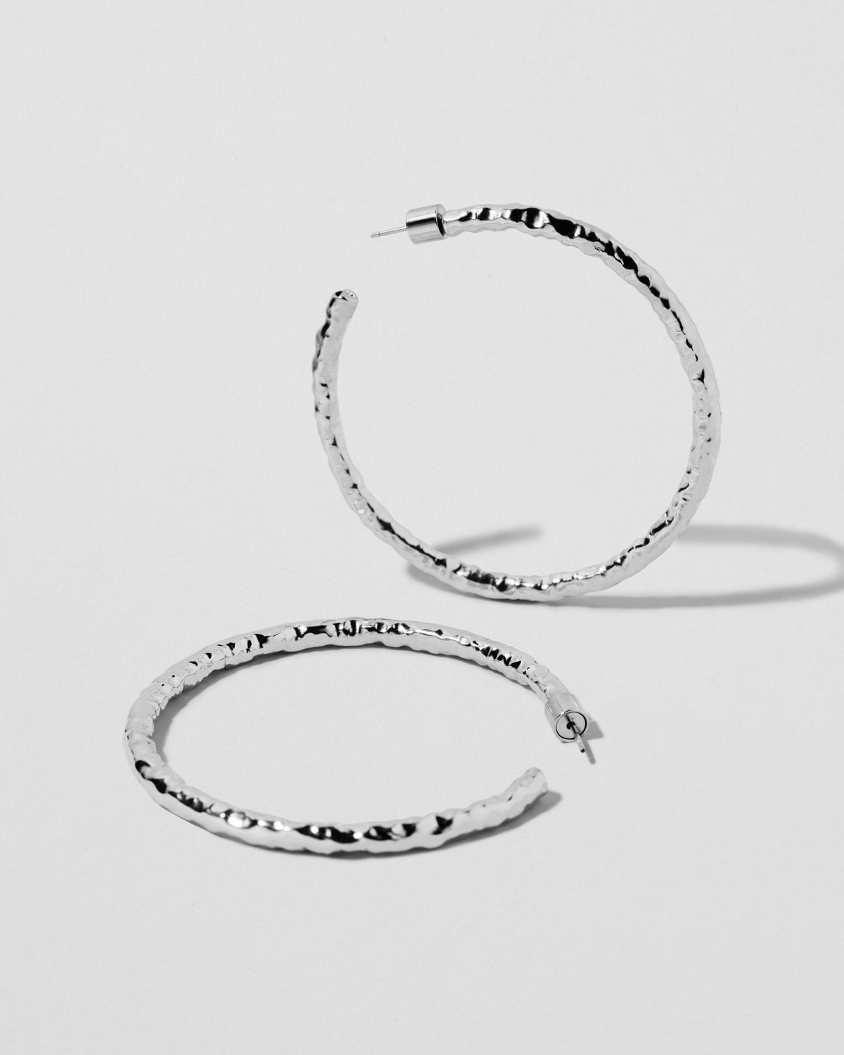 2" Hailey Hoops earring - front view | gold hoop earrings