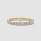 Rectangle shaped diamond bracelet