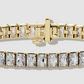 Rectangle shaped diamond bracelet