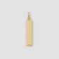 Beveled Dog Tag in 18K Yellow Gold
