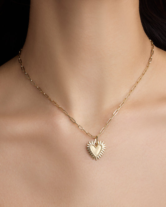 Small Fierce Heart in 18K Yellow Gold