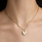 Personalized Small Fierce Heart in 18K Yellow Gold