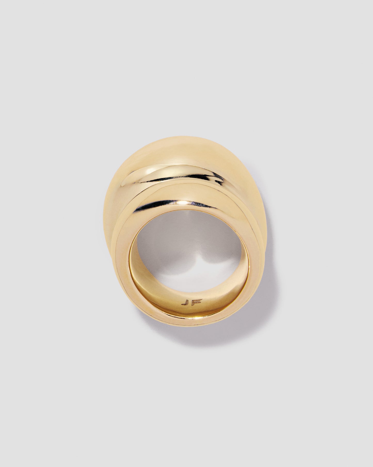 Ring on grey background