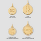 Personalized Luxe Circle in 18K Yellow Gold