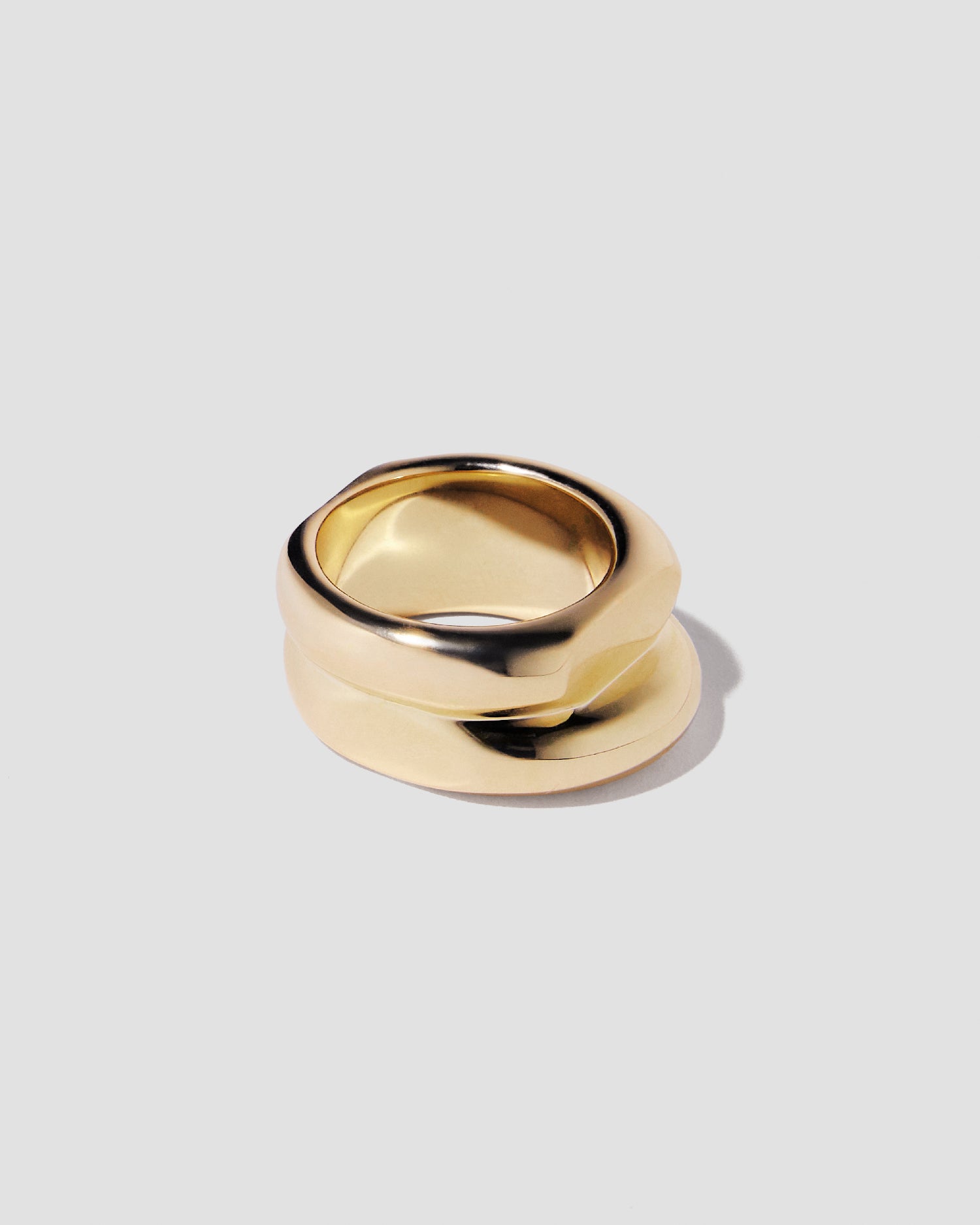 Ring on grey background