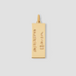 Personalized Classic Dog Tag in 18K Yellow Gold