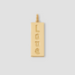 Personalized Classic Dog Tag in 18K Yellow Gold