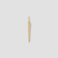 Skinny Cone Charm with Pavé White Diamonds in 18K Yellow Gold