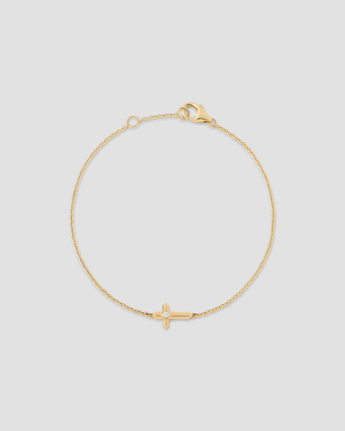 Cross Bracelet bracelet - front view | womens gold bracelets