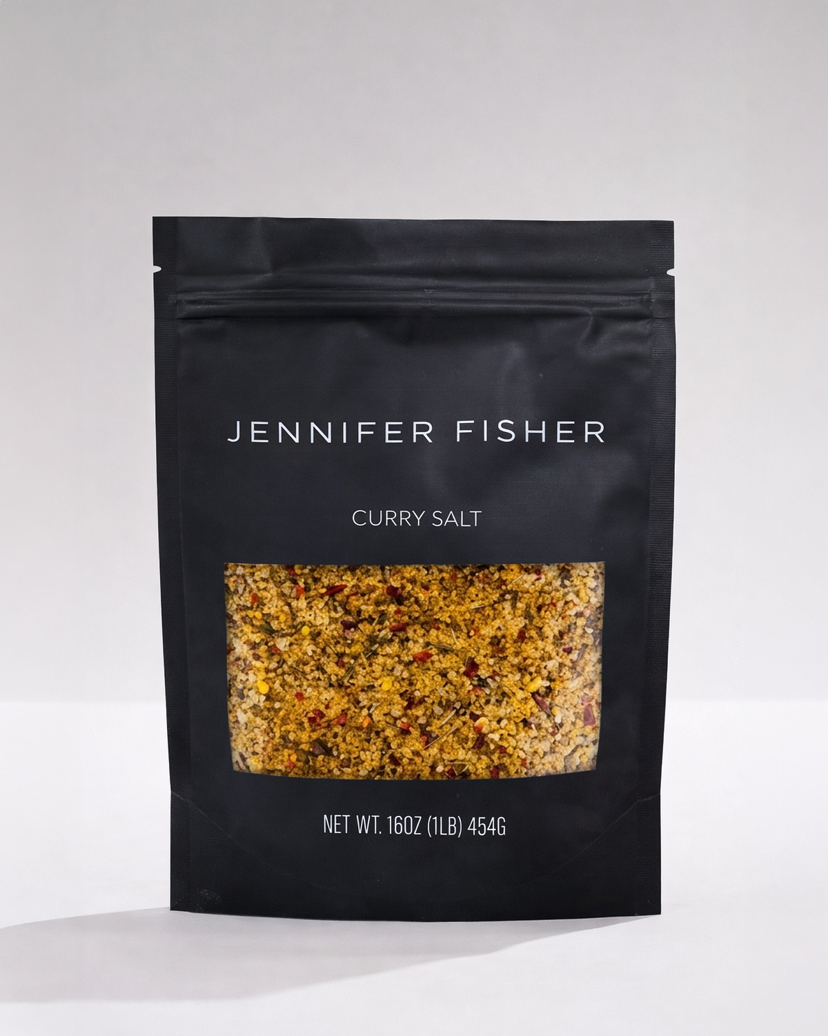 Jennifer Fisher Curry Salt 16oz - front view | jennifer fisher