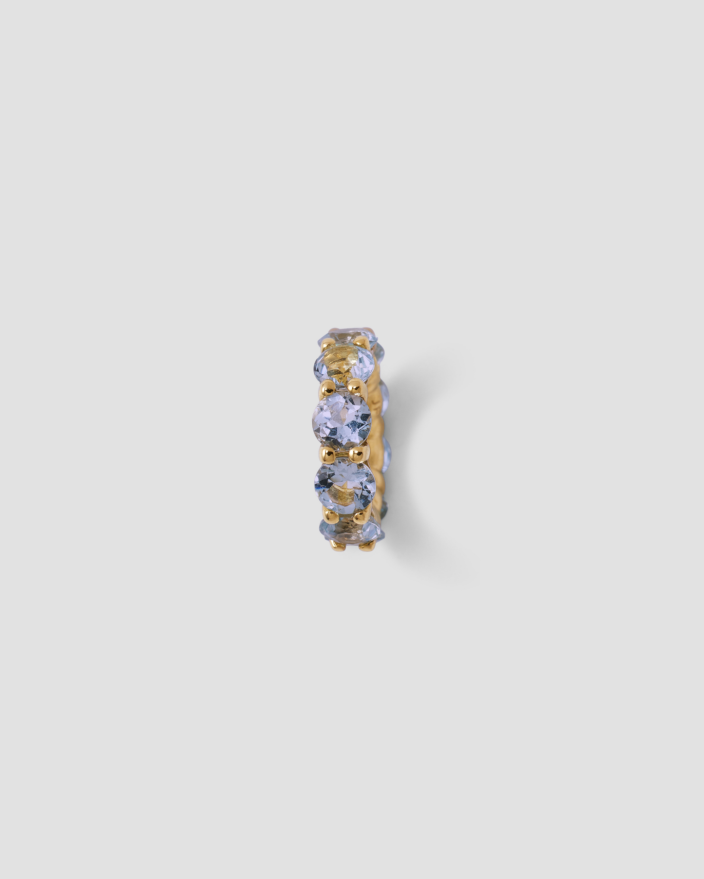Eternity Bead charm - worn look | gold charm necklace
