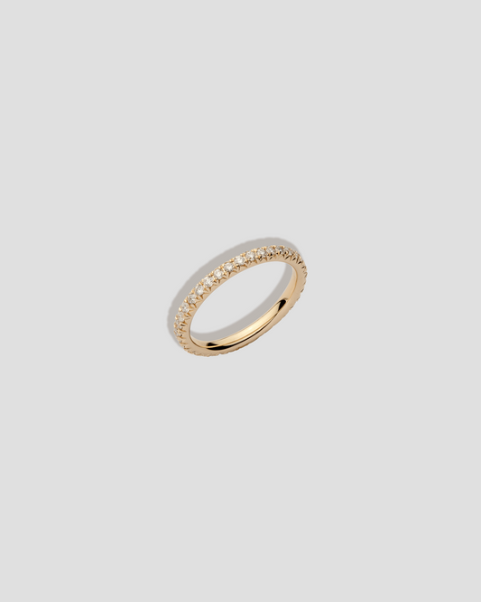 Diamond Eternity Wedding Band in 18K Yellow Gold