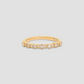 Mixed Size Round Diamond Bezel Ring