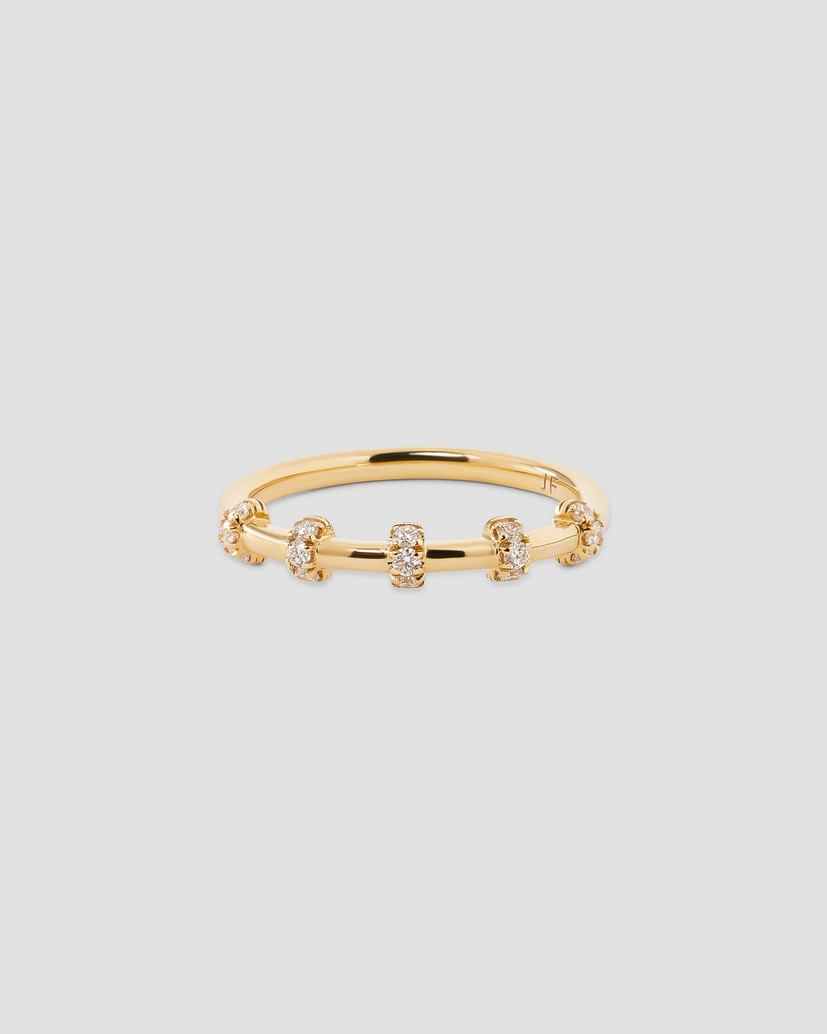 Pavé Diamond Wrap Ring gold ring - front view | womens diamond rings