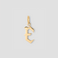 Capital Gothic Letter Charm with Diamond in 18K Yellow Gold